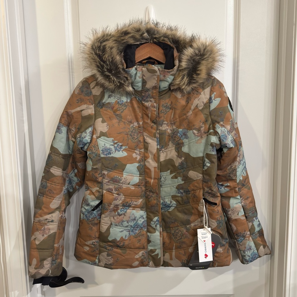 Obermeyer Tuscany II Jacket Ski Snow Jacket in Vintage Camo